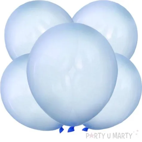 balony crystal niebieskie dekoracje polska 12 5 szt
