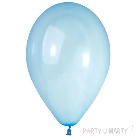 balony crystal niebieskie jasne gemar 13 cali 50 szt