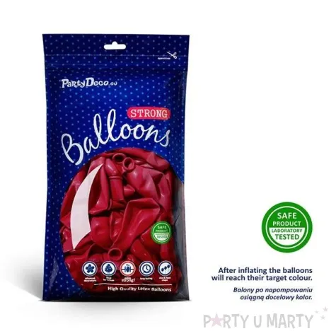 balony crystal rozowe 9 strong 100 szt