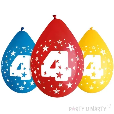 balony cyfra 4 wiszaca mix gemar 12 5 szt