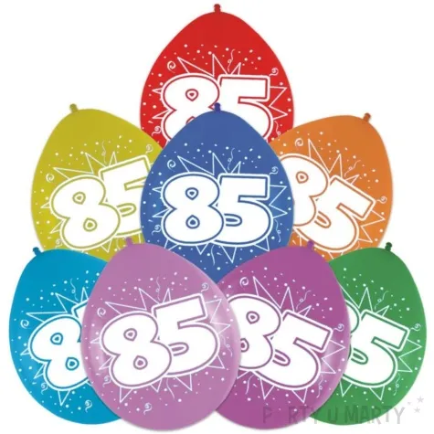 balony cyfra 85 impreza mix folat 12 8 szt