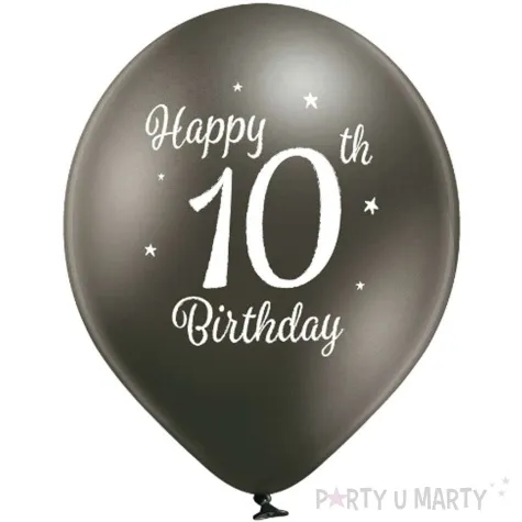 balony d11 glossy happy birthday 10 mix belbal 12 6 szt
