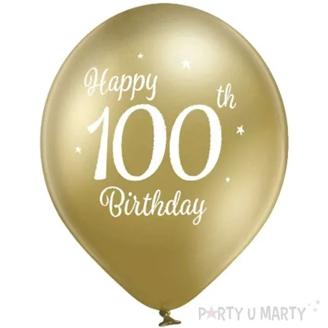 balony d11 glossy happy birthday 100 mix belbal 12 6 szt