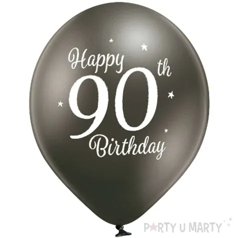 balony d11 glossy happy birthday 90 mix belbal 12 6 szt