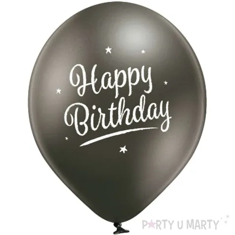 balony d11 glossy happy birthday mix belbal 12 6 szt