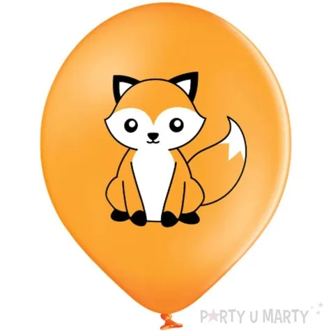 balony d11 lesne zwierzeta pastel mix belbal 12 6 szt