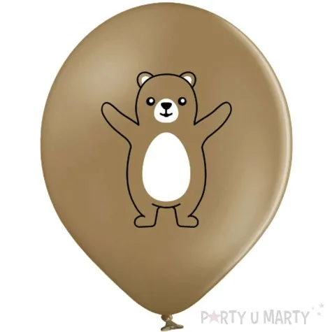 balony d11 lesne zwierzeta pastel mix belbal 12 6 szt