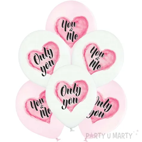 balony d11 only you rozowo bialy belbal 12 6 szt