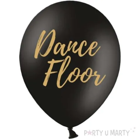 balony dance floor czarne 12 strong 50 szt