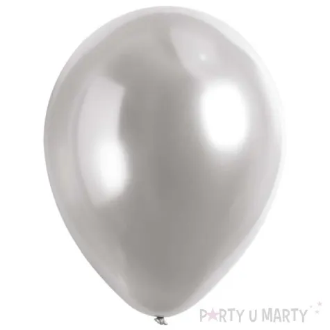 balony decor premium satin luxe srebrne amscan 11 50 szt