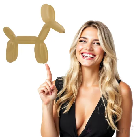 balony decorator modeliny brazowe jasne amscan 45 100 szt