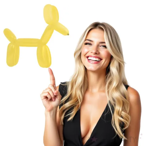 balony decorator modeliny zolte amscan 45 100 szt