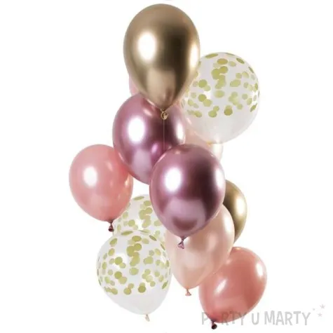 balony dekoracyjny rozowy mix mix folat 12 12 szt