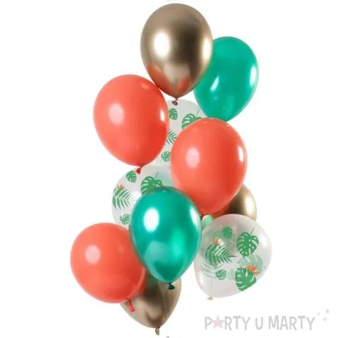 balony dekoracyjny zielony mix mix folat 12 12 szt