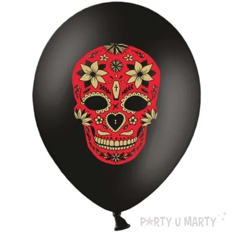 balony dia de los muertos pastel czarne strong 12 50 szt