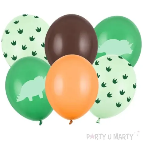 balony dinozaury triceratops partydeco 12 6 szt