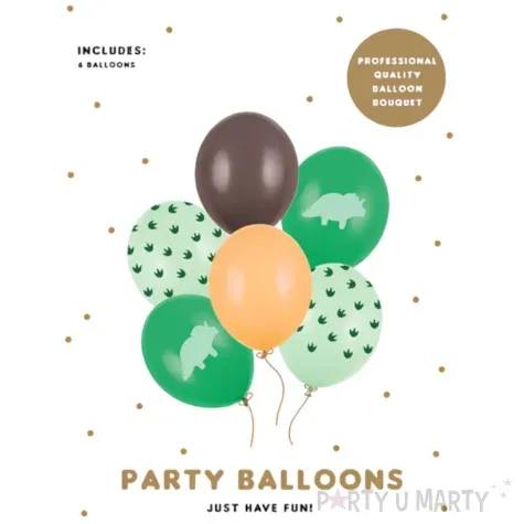balony dinozaury triceratops partydeco 12 6 szt