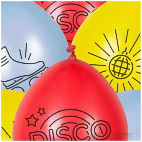 balony disco fever wiszace mix boland 9 6 szt