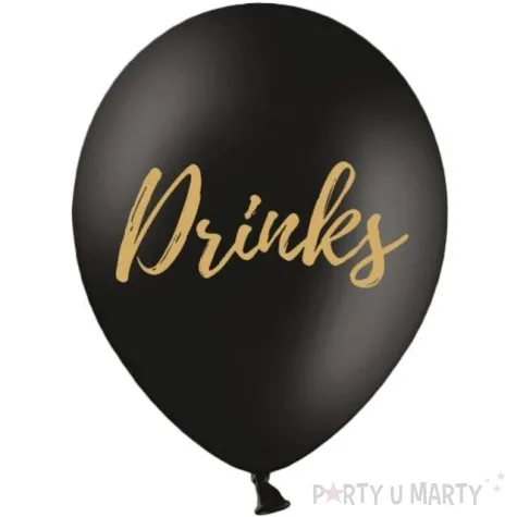 balony drinks czarne 12 strong 50 szt