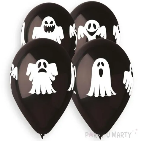 balony duchy halloween bialo czarny gemar 13 5 szt