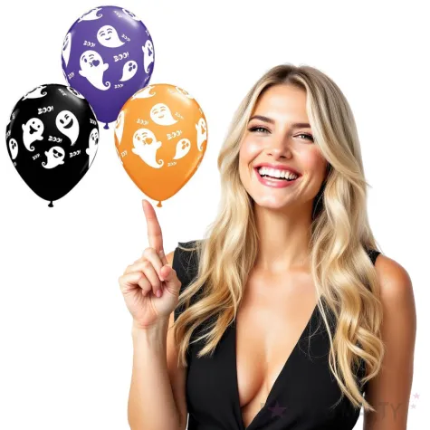 balony duszki halloween mix qualatex 11 25 szt