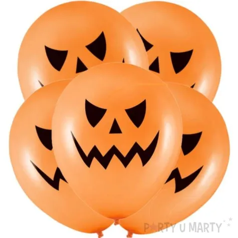 balony dynia halloween pomaranczowy partypal 12 5 szt