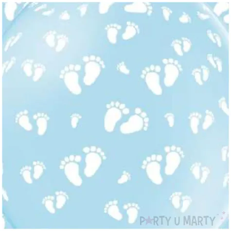 balony dzieciece stopki blekitne grabo 12 5 szt