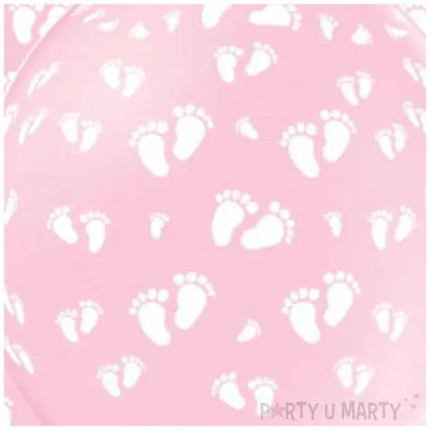 balony dzieciece stopki j rozowe grabo 12 5 szt