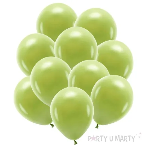 balony eco oliwkowy partydeco 10 10 szt