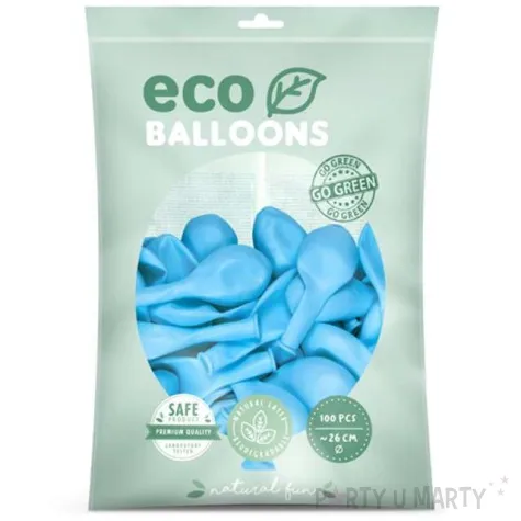 balony ekologiczne blekitne partydeco 10 100 szt