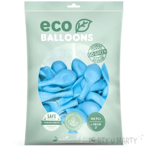 balony ekologiczne blekitne partydeco 12 100 szt