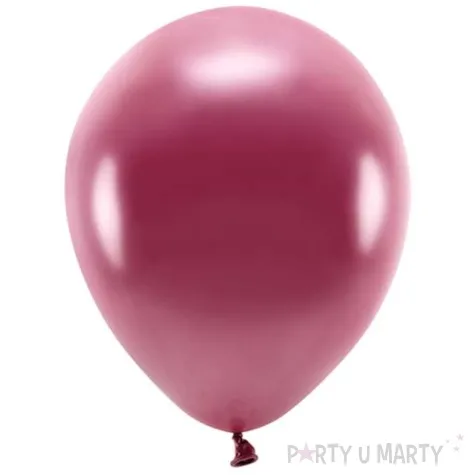 balony ekologiczne bordowy metalik partydeco 10 10 szt