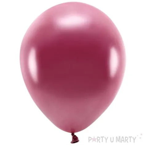 balony ekologiczne bordowy metalik partydeco 12 10 szt
