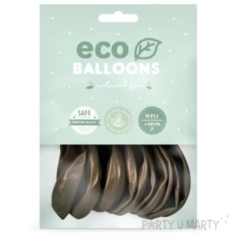balony ekologiczne brazowy metalik partydeco 10 10 szt