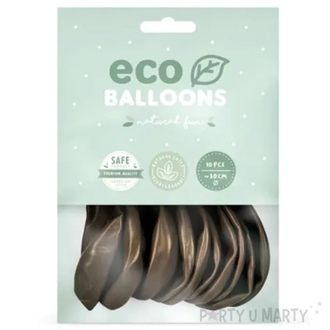 balony ekologiczne brazowy metalik partydeco 12 10 szt