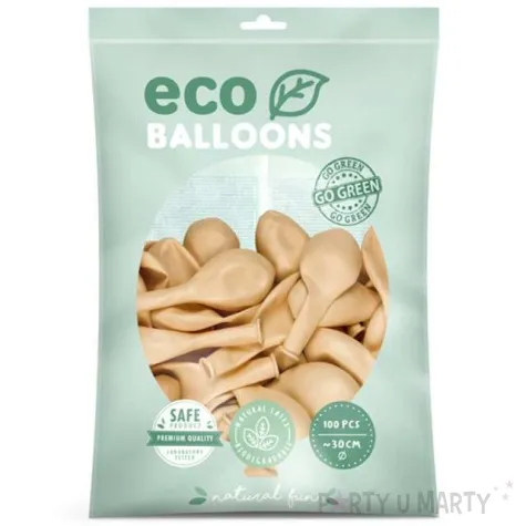 balony ekologiczne brzoskwiniowe jasne partydeco 12 100 szt