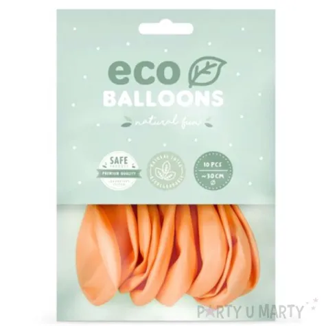 balony ekologiczne brzoskwiniowe partydeco 12 10 szt