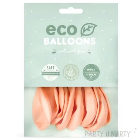 balony ekologiczne brzoskwiniowy metalik partydeco 10 10 szt