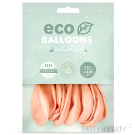 balony ekologiczne brzoskwiniowy metalik partydeco 12 10 szt
