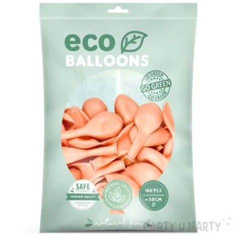 balony ekologiczne brzoskwiniowy metalik partydeco 12 100 szt