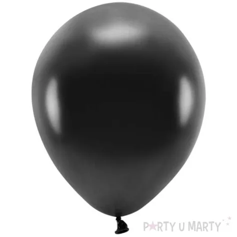 balony ekologiczne czarny metalik partydeco 10 100 szt