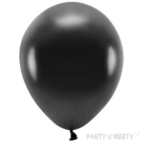 balony ekologiczne czarny metalik partydeco 12 10 szt