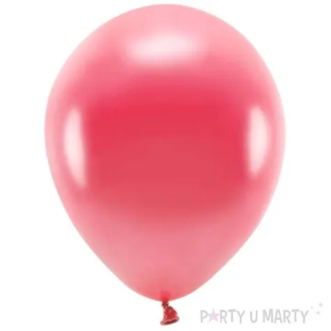 balony ekologiczne czerwony jasny metalik partydeco 12 10 szt