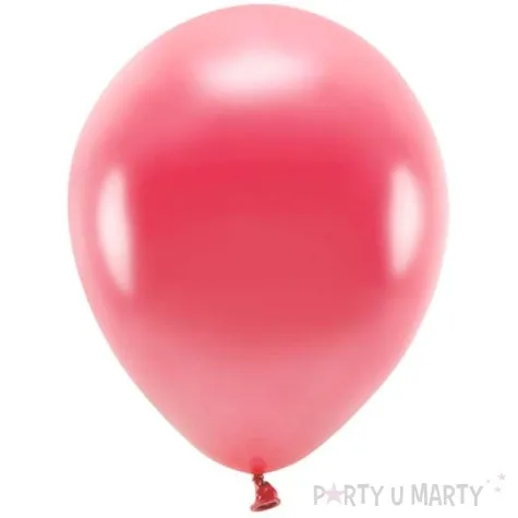 balony ekologiczne czerwony jasny metalik partydeco 12 100 szt