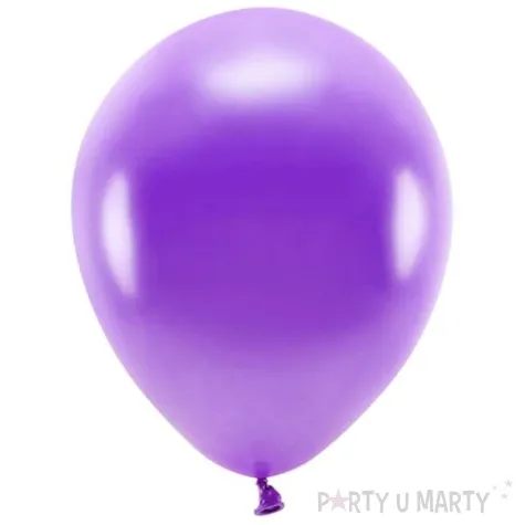 balony ekologiczne fioletowy metalik partydeco 12 10 szt