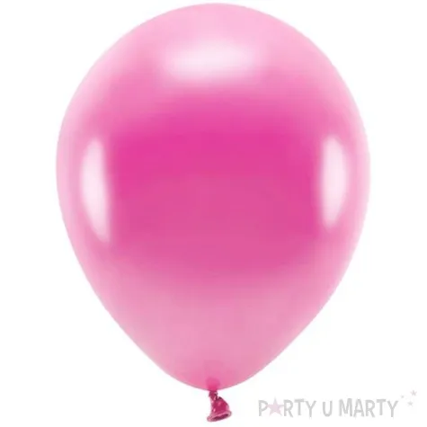 balony ekologiczne fuksja metalik partydeco 12 100 szt