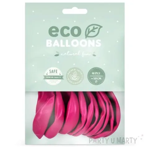balony ekologiczne fuksja partydeco 12 10 szt