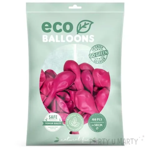 balony ekologiczne fuksja partydeco 12 100 szt