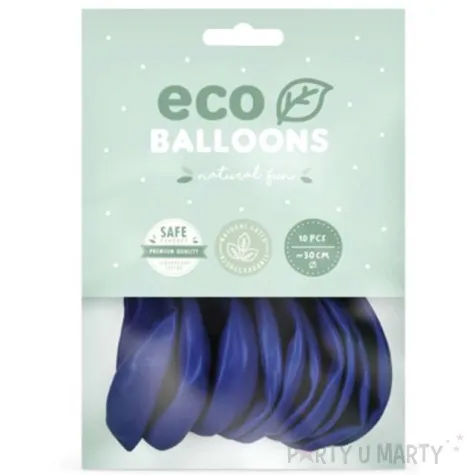 balony ekologiczne granatowe partydeco 10 10 szt