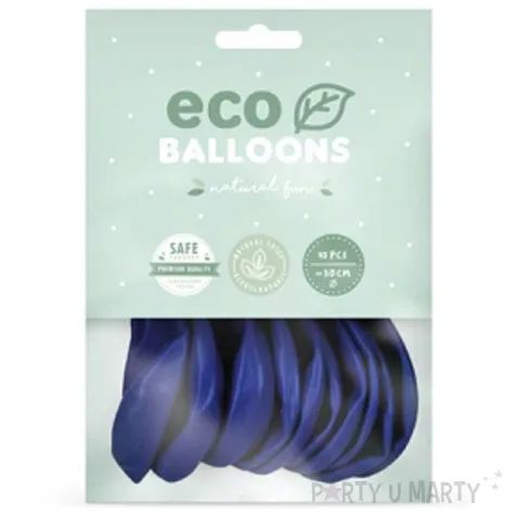 balony ekologiczne granatowe partydeco 12 10 szt